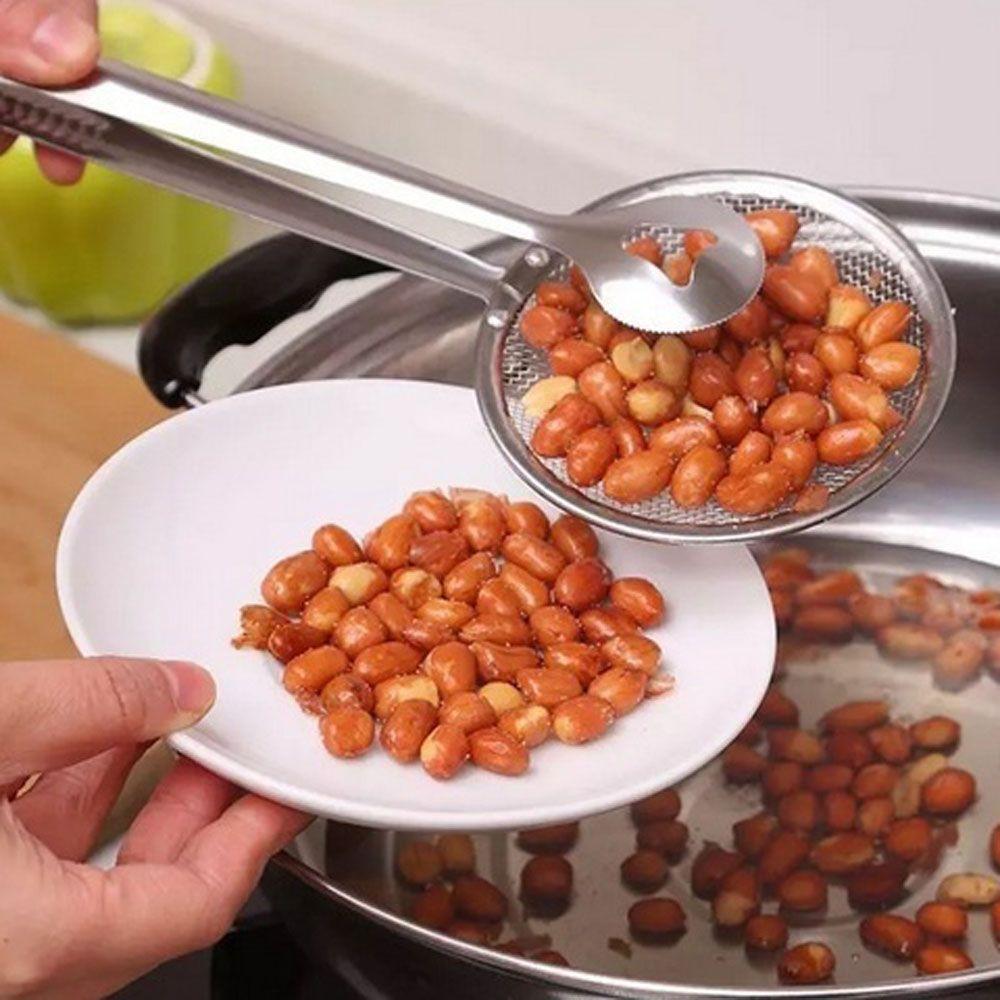 

Stainless Steel Kitchen Tools Fried Chicken Drumsticks Filter Spoon Strainers Colander Food Clip