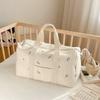 1pc Embroidered Mommy Bag Large-capacity Baby Diapers Storage Bag Portable Travel Luggage Bag with Handle Crossbody Bag Handbag
