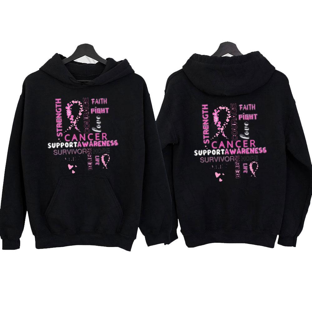 Cancer Hoodie Breast Cancer Hoodie Cancer Hoodie Pocket Adjustable Drawstring Sportswear Autumn and Winter Keep Warm