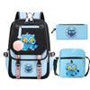 Animation Cartoon Printing High-Value Student School Bag Children'S Shoulder Backpack Pencil Bag Three-Piece Set