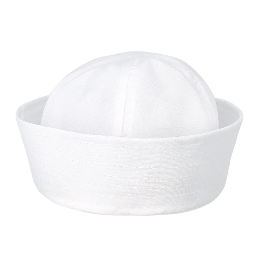 Summer Navy Cap Simple Solid Color Captain Sailor Hat Cosplay Costume Dress Up Props For Party