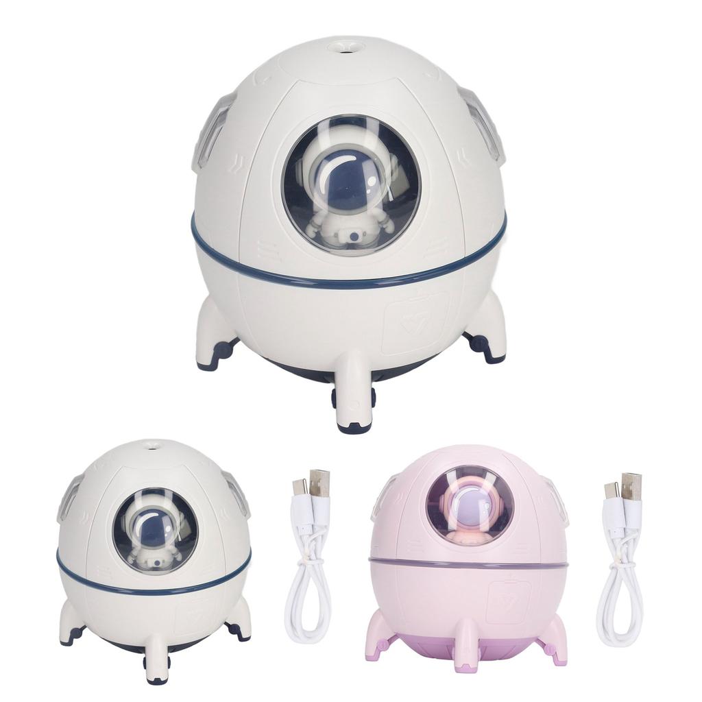 Space Capsule Humidifier USB Large Mist Volume Cute Baby Humidifier with Diffuser Night Light for Ho