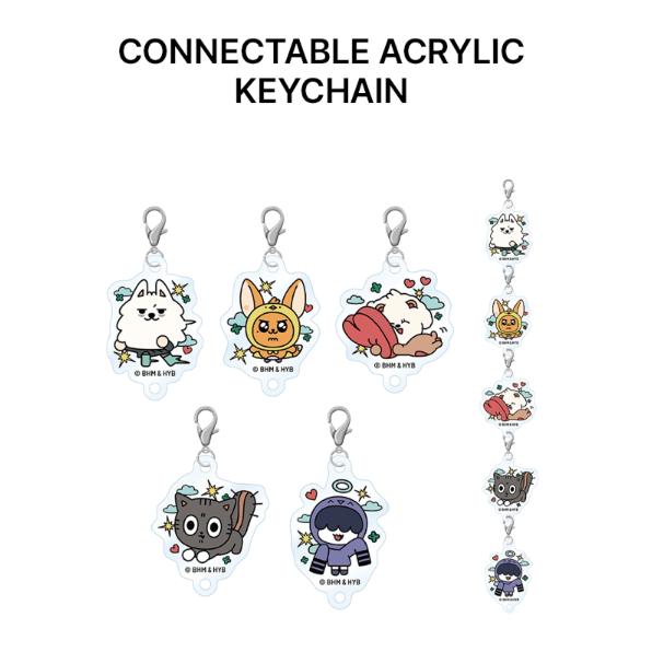 Pre-order 2025 TXT PPULBATU CAFE Connectable Acrylic Key Chain