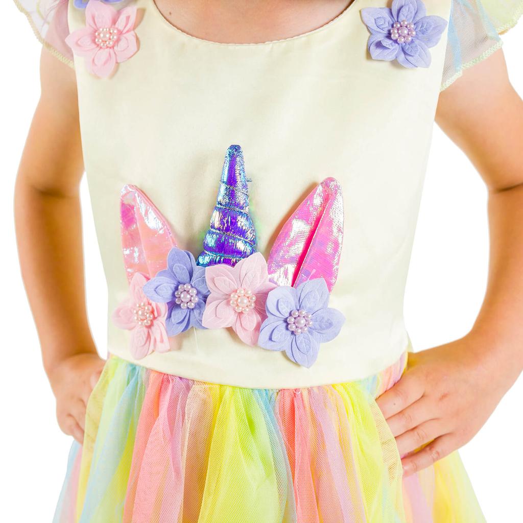 Costume for a fancy dress party, unicorn dress, Pegasus dress, fairy tale characters, size 130. Costume for a girl, unicorn outfit, size 130.