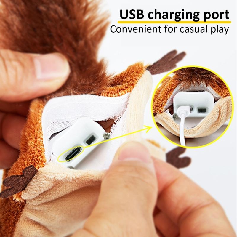 Interactively Realistic Bird Cats Toy Entertaining Electric Bird To Flapping Wing and Sound for Indoor Pet