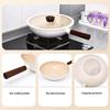 San Jiaolong 30CM Non-Stick Ceramic Wok with Wood Handle