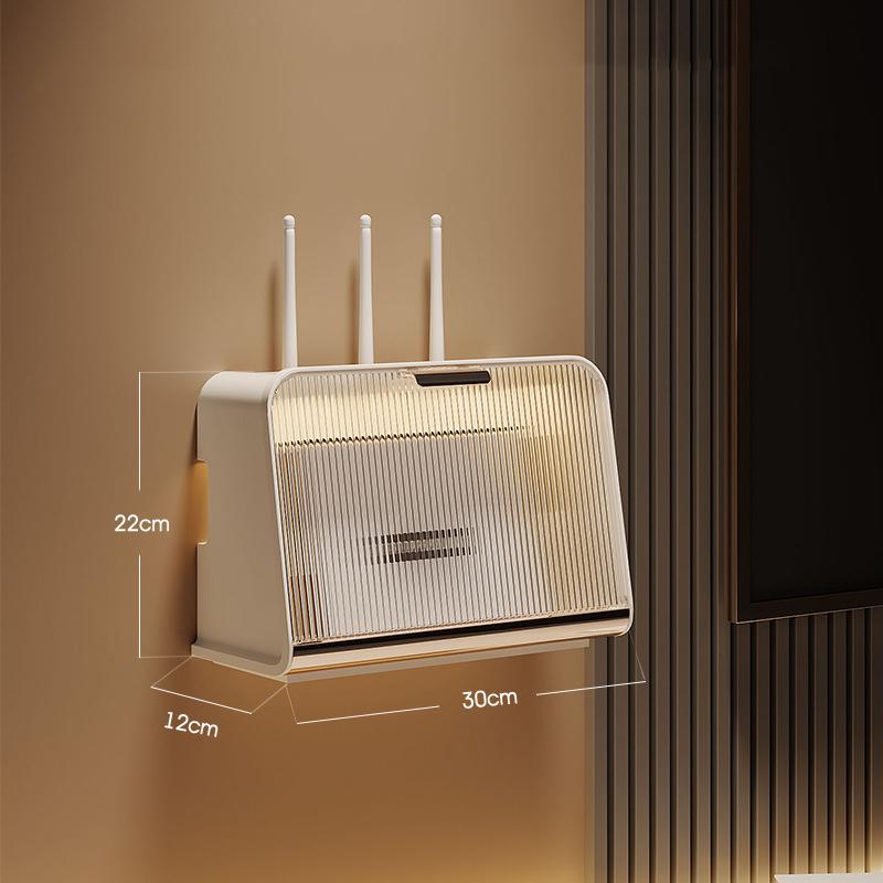 Pudełko do przechowywania routera półka naścienna organizer Wi-Fi Box bezdotykowa skrzynka na gniazda Set-Top Box z organizerem przechowywanie w salonie