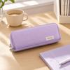 Oxford Cloth Solid Color Pencil Pouch Large Capacity Stationery Organizer  Student Use