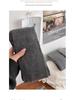 Women's Combed Cotton Tights, Grey Diamond Pattern, Slimming, Medium Thickness, Autumn/Winter Style.