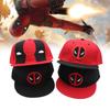 Adjustable Baseball Deadpool Cap Flat Brim Hat Accessory Decorations