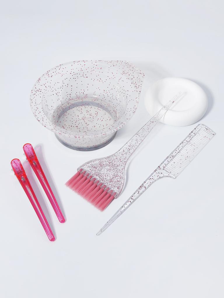 5pcs Professional Hair Dye Sets, Hair Dye Bowls, Hair Dye Brushes, Hair Clips, Pointed Tail combs,Special for Real Hair Wigs