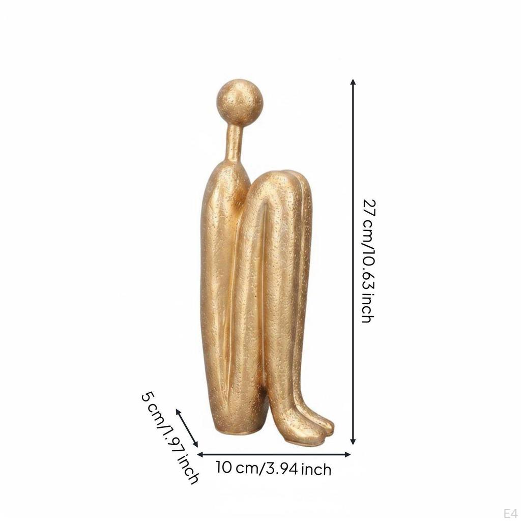 Abstract Human Statue Artistic Minimalist Table Figurine Shelf Display Modern Sculpture for Living