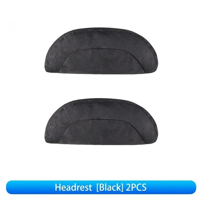 For Tesla Model 3/Y Car Neck Pillow Memory Cotton Protective Lumbar Support Backrest Relieves Pressure Car Headrest Assesories
