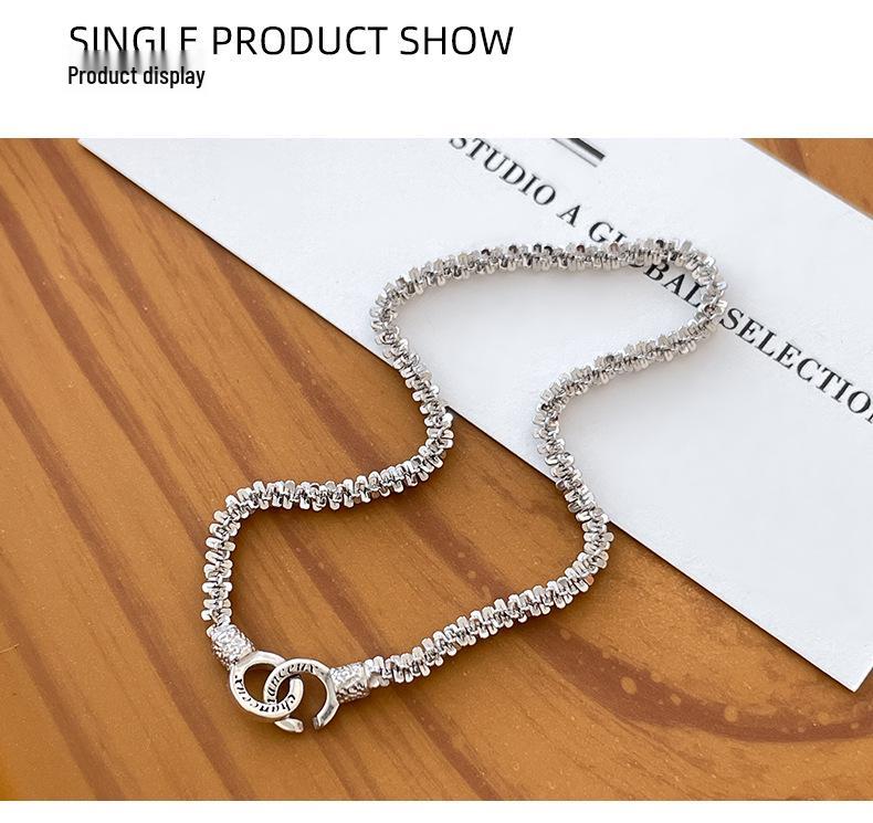 Banyan Tree S925 Silver Sparkling Luxury Women's Double Ring Bracelet 2024