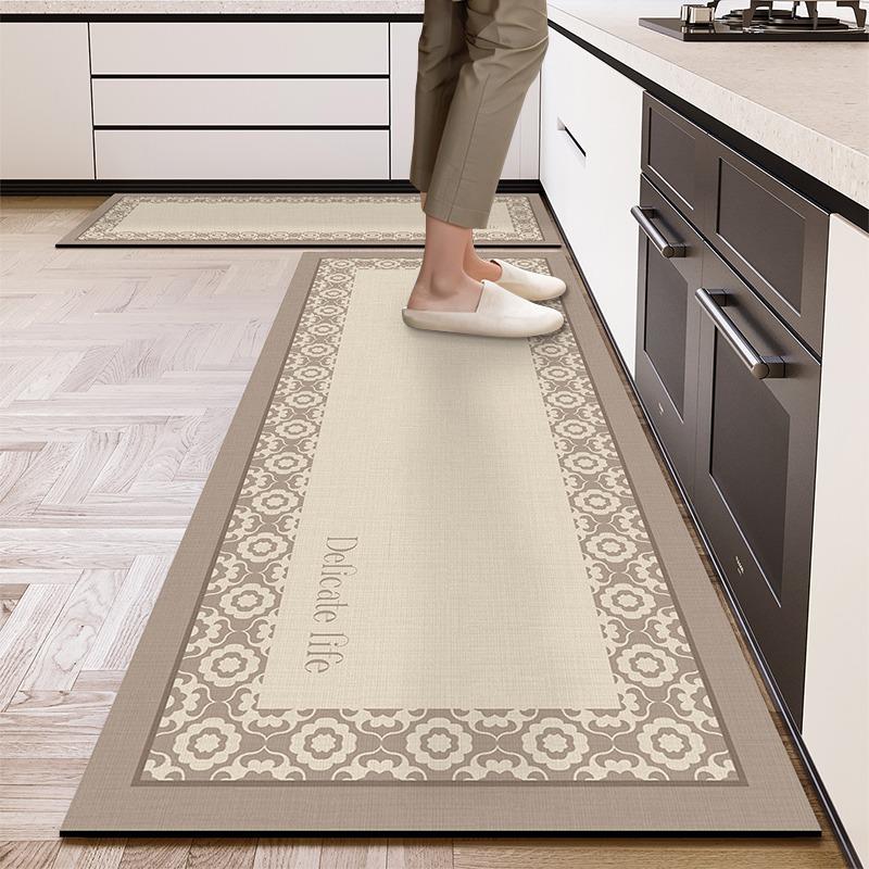 Kitchen Floor Mat Waterproof Non-slip Oil-proof Carpet Minimalist Geometry Rug Long Size Home Decor Foot Mats  Alfombra