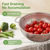 Fine Mesh Filter Stainless Steel Colander Solid Ring Base Kitchen Strainer Draining Basket  Kitchen
