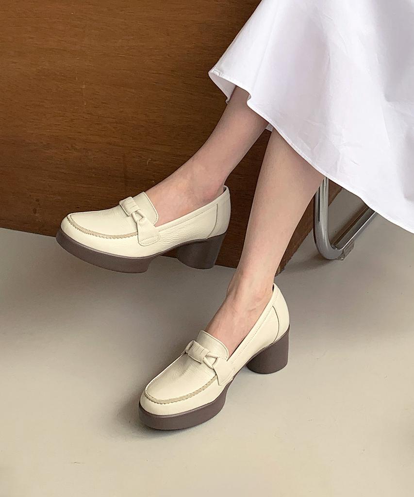 Gisse Genuine Leather Mond Platform Shoes Gis-43280 (A Type)
