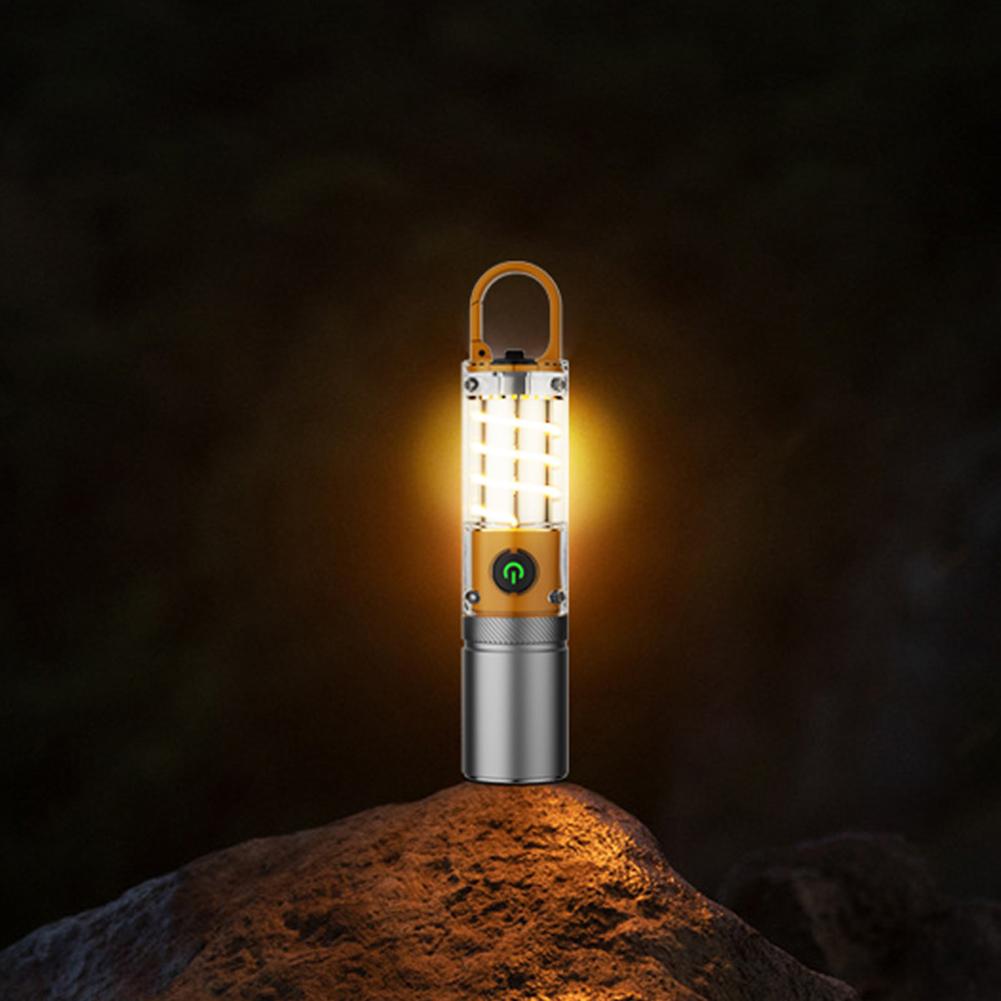 Easy Carrying Small Keyrings Flashlight Waterproof Emergency Foodlight For Climbing Camping