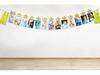Gold First Birthday Milestone Photo Clip Bunting - 12 Months Star Party Props Background