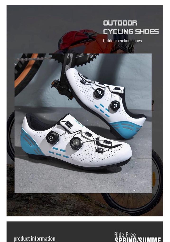 Professional Hard Sole Cycling Shoes for Men and Women - Non-Locking & Flat Pedal Options