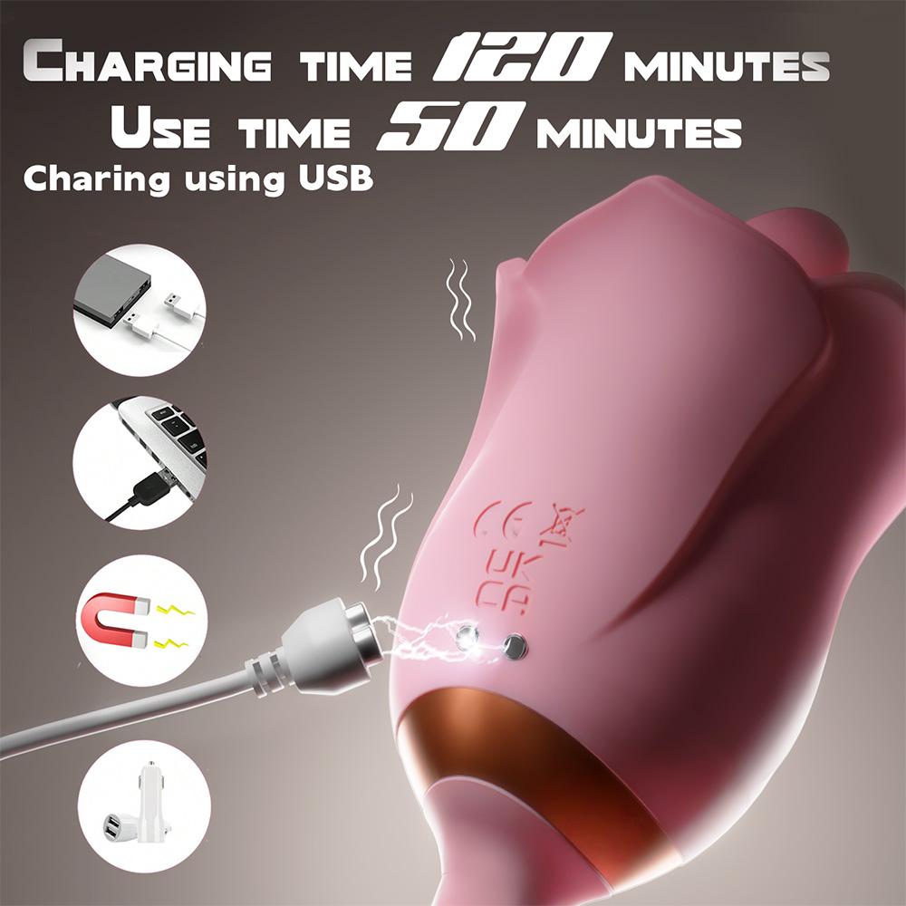 Bod G 2 v 1 Výkonný masážní přístroj s dvojitou stimulací klitorisu Sání Vibrační Dámské Masturbační Hračky Produkty pro dospělé