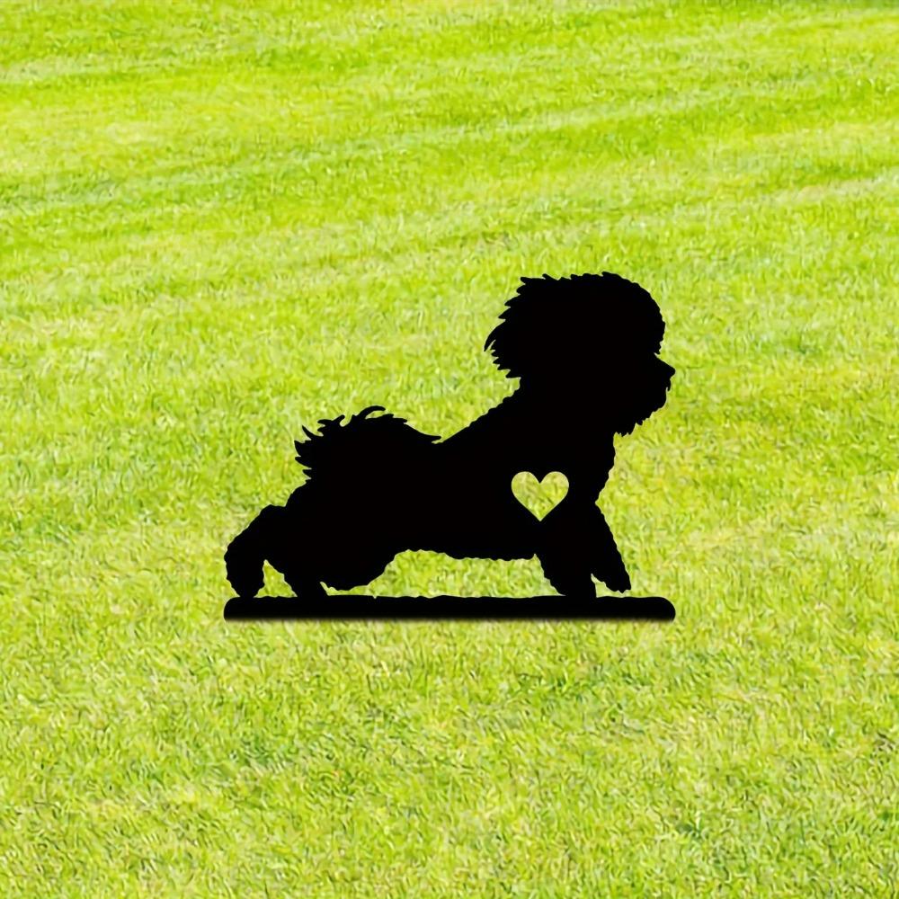 Милый маленький собачий садовый колышек — фото 6