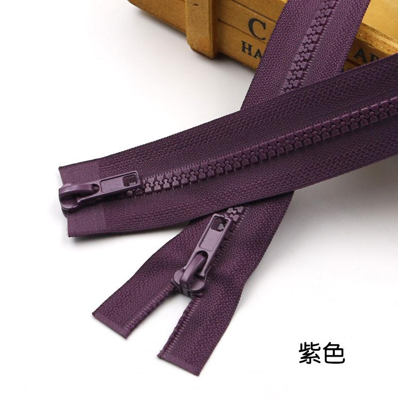 Color No. 5 Resin Double Head Open Tail Zipper Clothing Accessories Down Jacket Clothes Jacket Zipper Diy Accessories