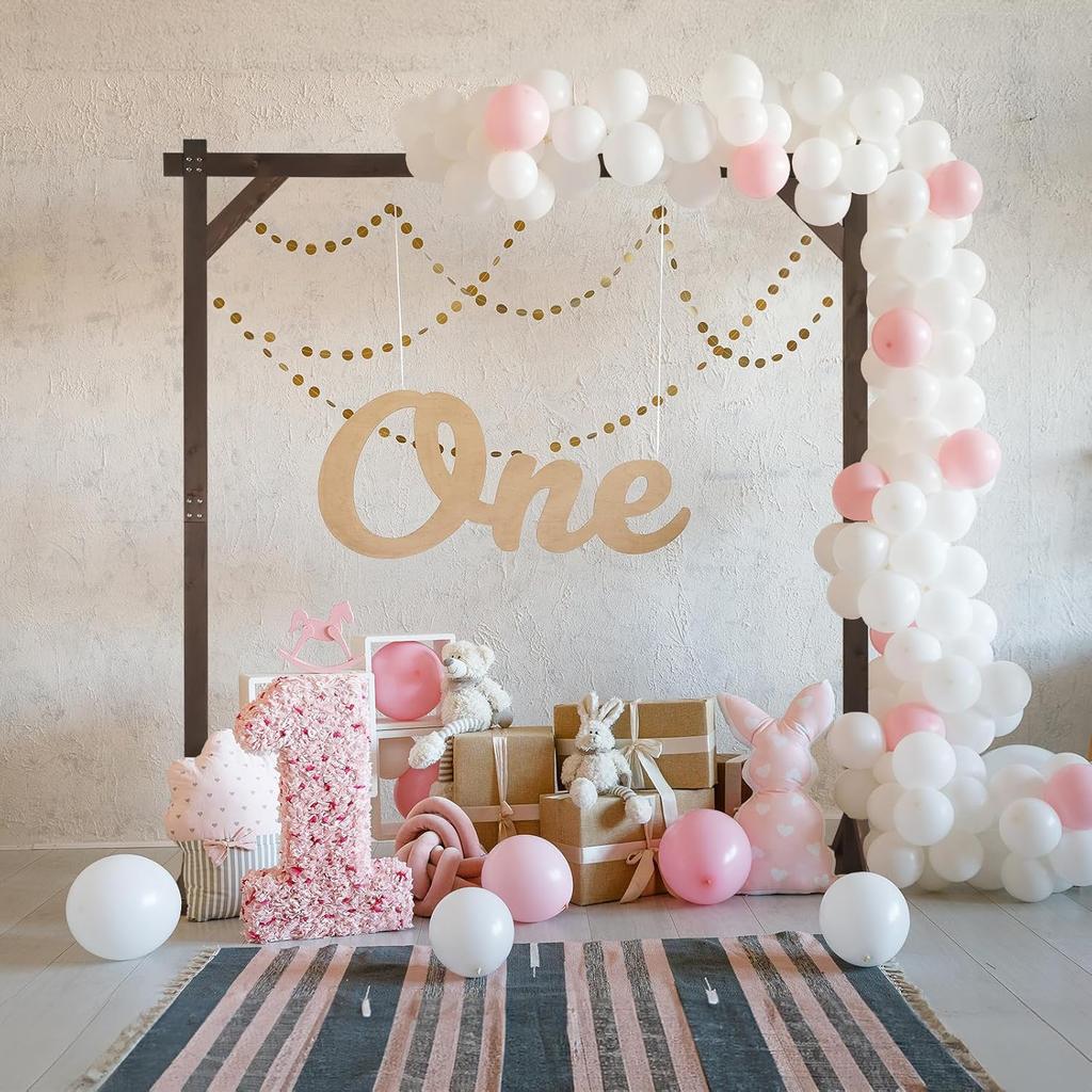 7.2ft Wooden Wedding Arch Wedding Decor for Yard Dark Brown 7.2ft x 7.2 ft/L x H