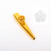 IRIN Kazoos with Kazoo Flute Diaphragms Mouth Metal Kazoos Ukuleles Guitar Companion Standard Common Size Instruments Parts