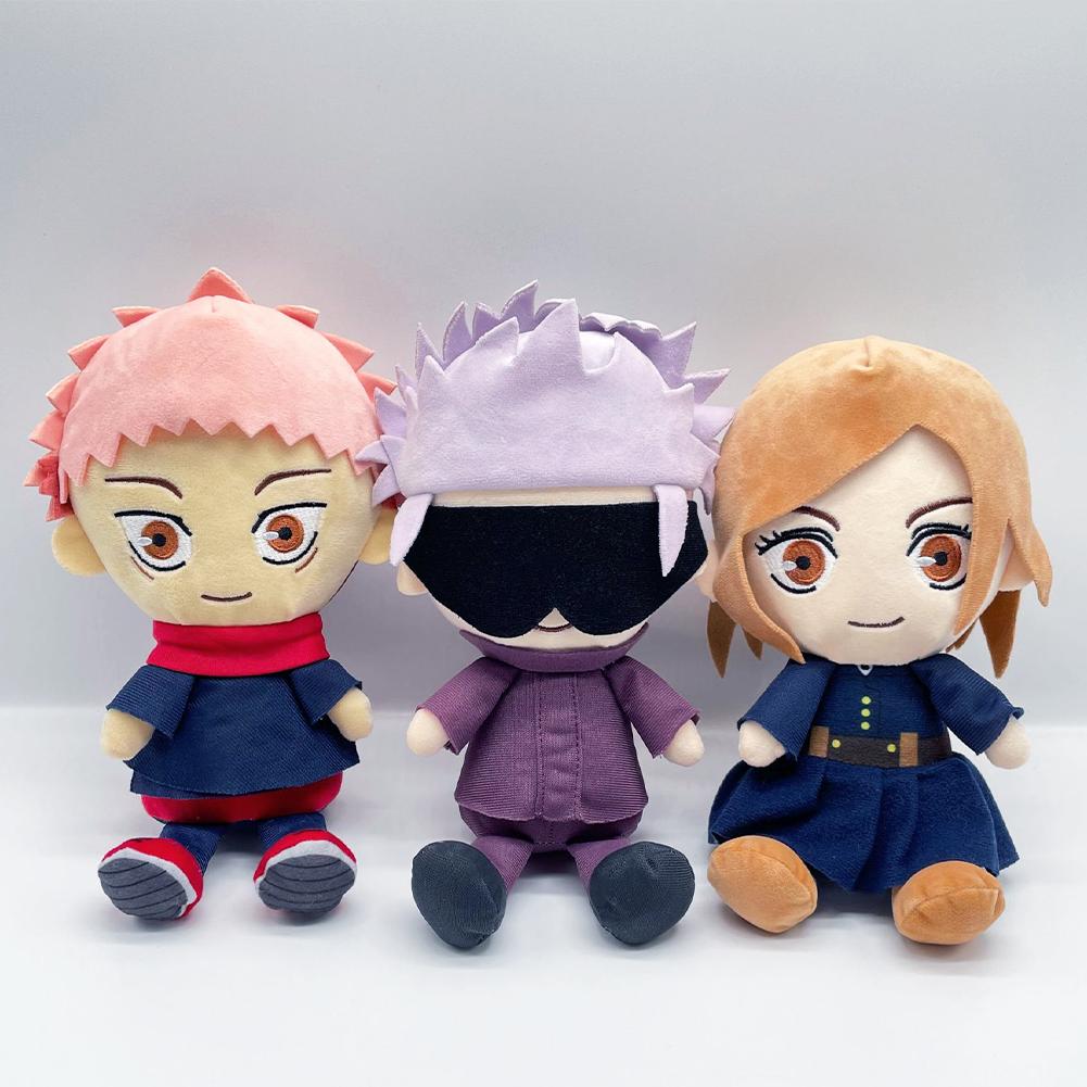 20cm Anime JJK Figures Gojo and Geto Suguru Plush Doll Itadori Yuji Inumaki Toge plushies cute Pillow Toy Home Sofa decor Gift