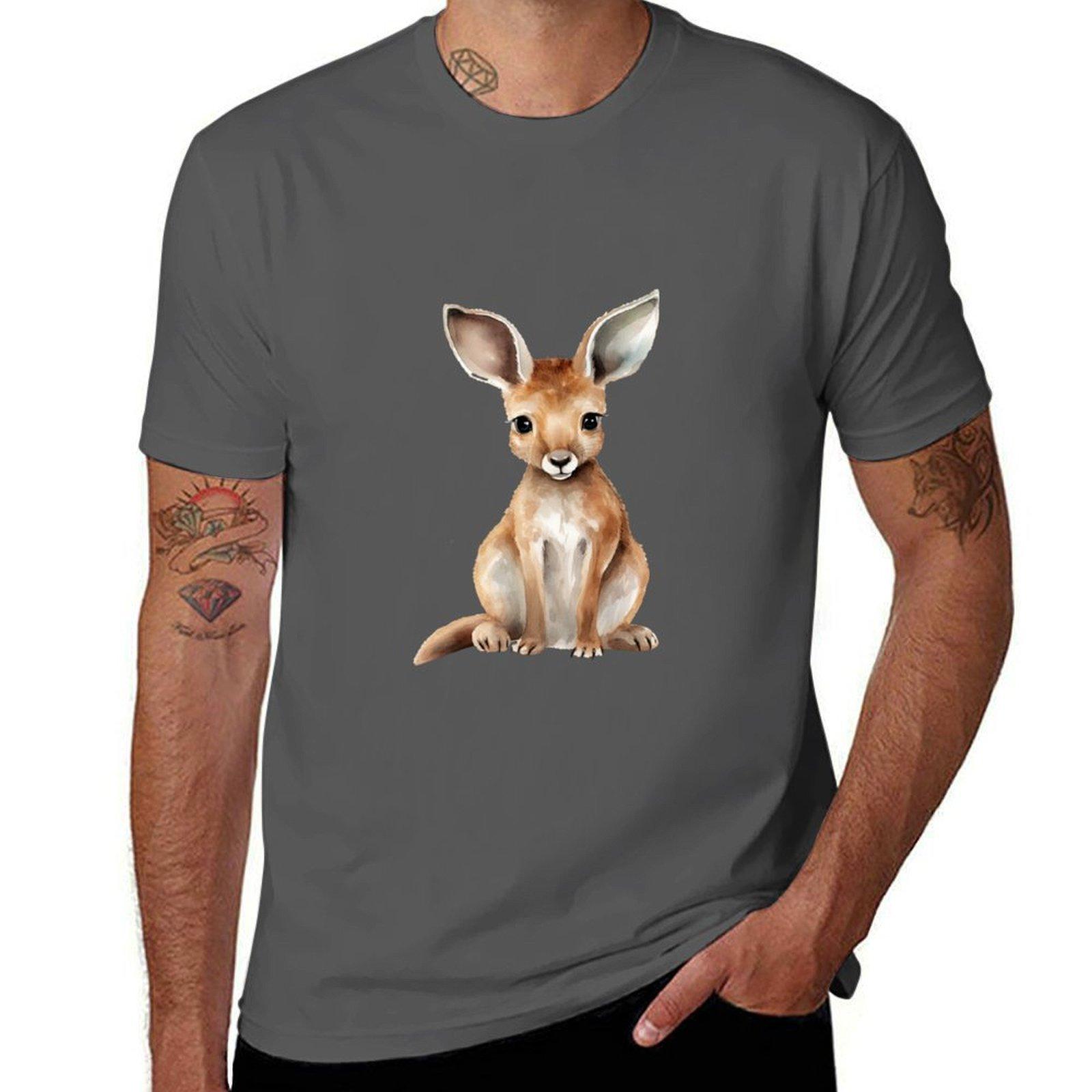 

Baby kangaroo T-Shirt man t shirt summer t shirt personalised t shirts for man slim fit T-Shirt 4XL