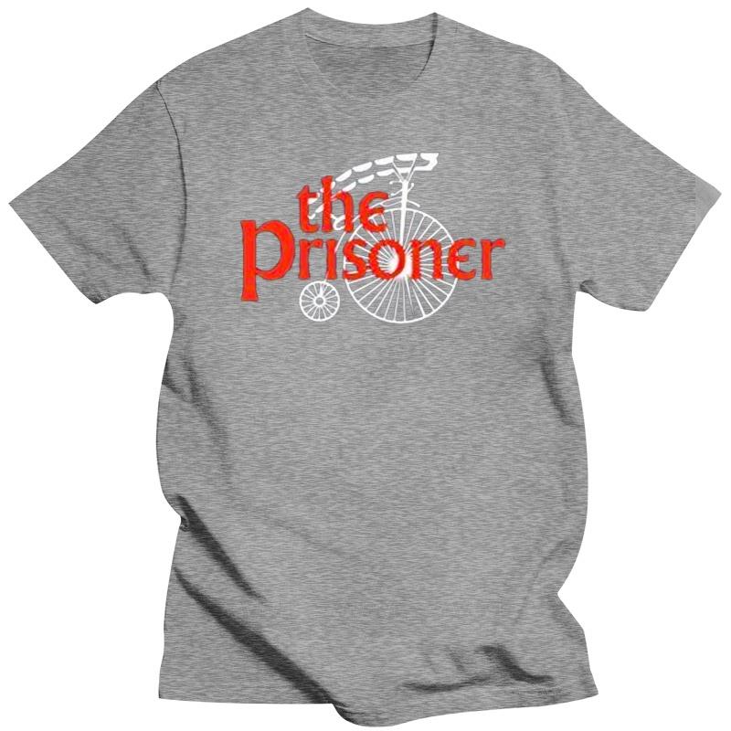 Заключенный - Мужская ретро футболка ТВ-программа Шоу Свободный размер Футболка подросток хлопок Оверсайз футболка мода летний топ 4XL