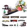 City Super Long Train Track Cargo Car Carriage Wagons Passenger Model Accessories Classical Electric Set Children Train Toy