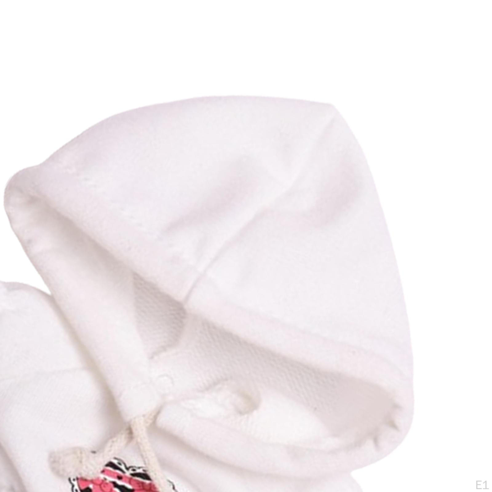 15 см Кукольная одежда Милая толстовка с капюшоном Мягкие игрушки Аксессуары чёрный — фото 4