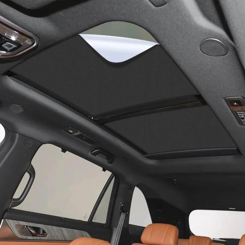 Car Suede Fabric Anti-uv Electrostatic Adsorption Sunroof Sunshade For GWM WEY 07 2024-Present Auto Heat Insulation Skylight