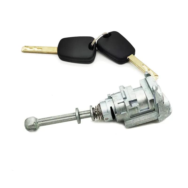 For Peugeot 407 Citroen C4 2004-2011 Picasso 2006-2008 Front Left Door Lock Cylinder Barrel with 2 Keys