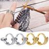 Adjustable Crochet Rings Thimble Metal Yarn Guide Finger Holder Rings