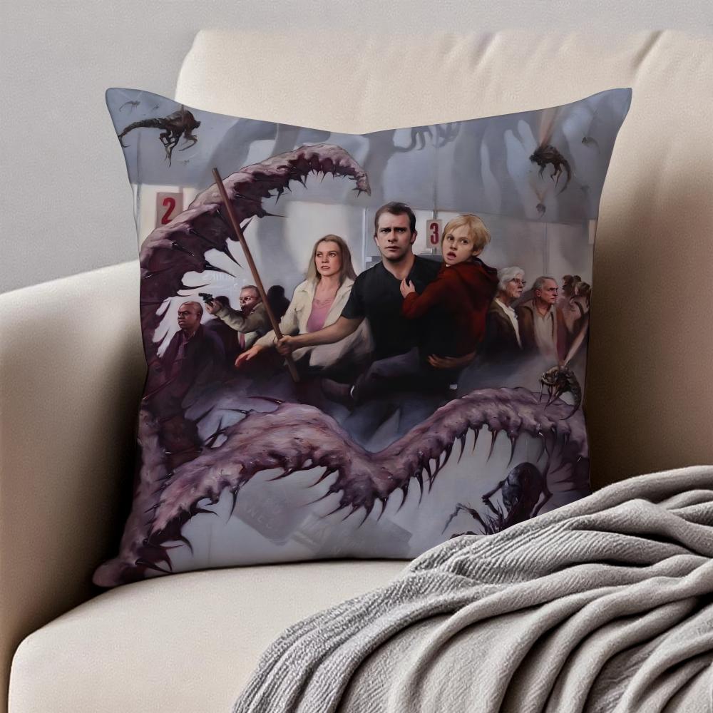 TThe Mist Cushion Cover Pillowcase Antidustmite Invisible Zipper Short Plush Sofa Cushion