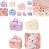 Portable Plush Toiletry Bag For Women With Multiple Compartments And Easy-to-use Dual Zipper