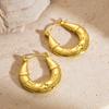 DIEYURO 316L Stainless Steel Concise Fashion Heart irregular Earrings For Women Lady New Trend Ear Circle Jewelry Party Gift