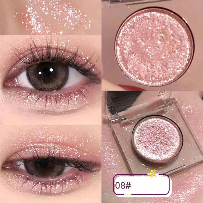 Monochrome Eye Shadow Shimmer Glitter Mashed Potatoes Highlighter Shine Highlighter Makeup Gel Face and Body Brighten Glitter Natural Contour Makeup