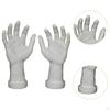 2 Pieces Hand Model Fake Hands Left and Right Photo Props Lifelike Gag Toy Mannequin for Nail