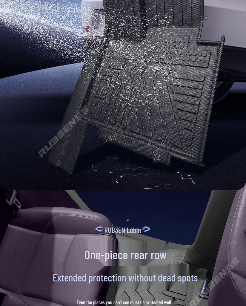 Lubin TPE Threshold Foot Pads for Leapmotor C10: Full Coverage Interior Modification Accessory