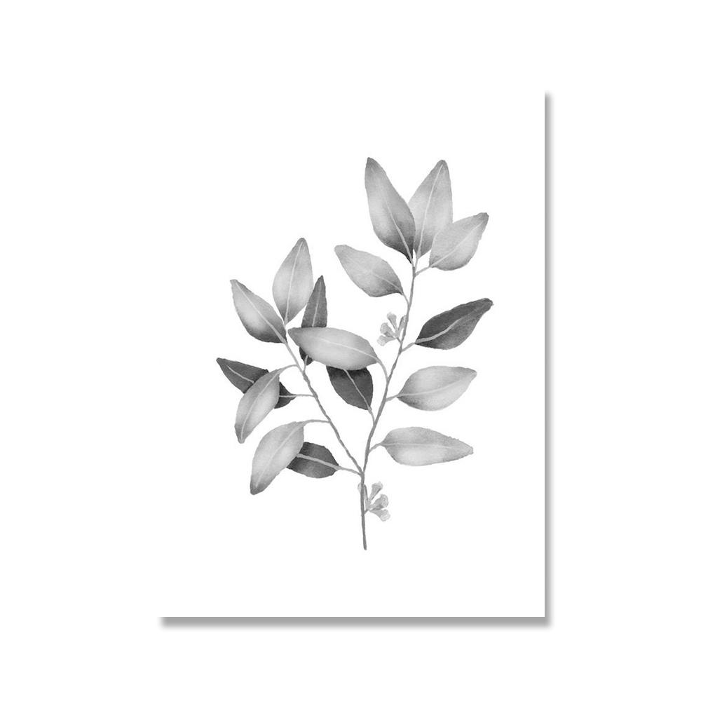 

Минималистская цветочная галерея настенное искусство холст живопись ботаническое линейное искусство однолинейный черно-белый рисунок постеры бохо принт домашний декор 21x30cm No Framed
