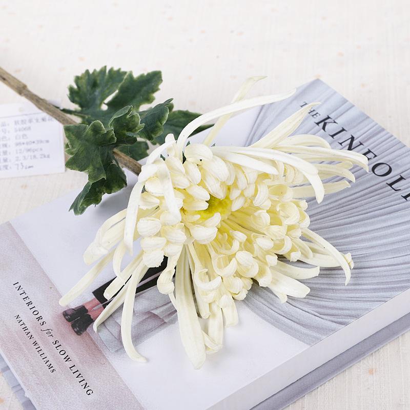Simulation chrysanthemum feel soft glue fake flower indoor wedding simulation chrysanthemum