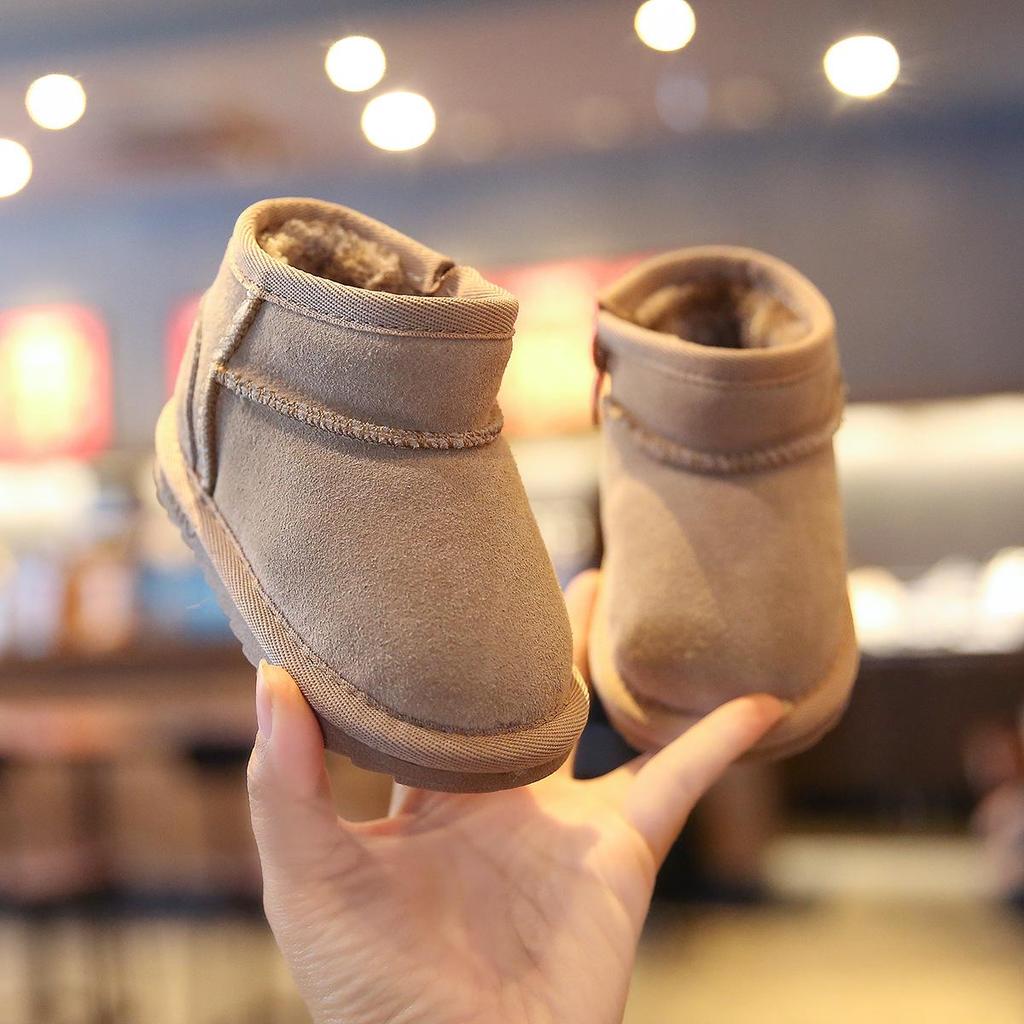 Dziecięce zimowe buty śniegowe z aksamitną podszewką – Ciepłe, miękkie podeszwy buty dla malucha