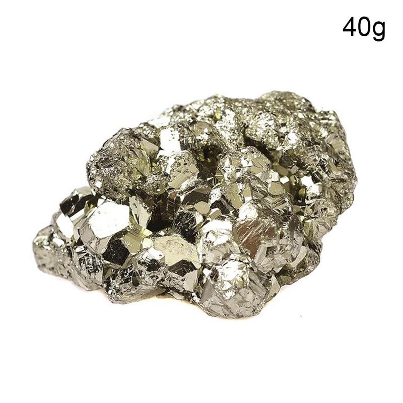 1pcs Natural Pyrite Irregular Ore Mineral Crystal Quartz Ornaments Rough Stone Teaching Specimen  Aquarium Decoration Pyrite 40g