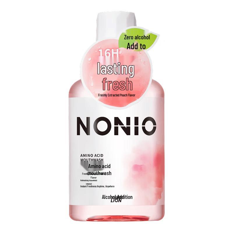 Lion NONIO Fresh Peach Amino Acid Mouthwash 450ml