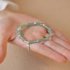 green bamboo segment leaf bracelet
