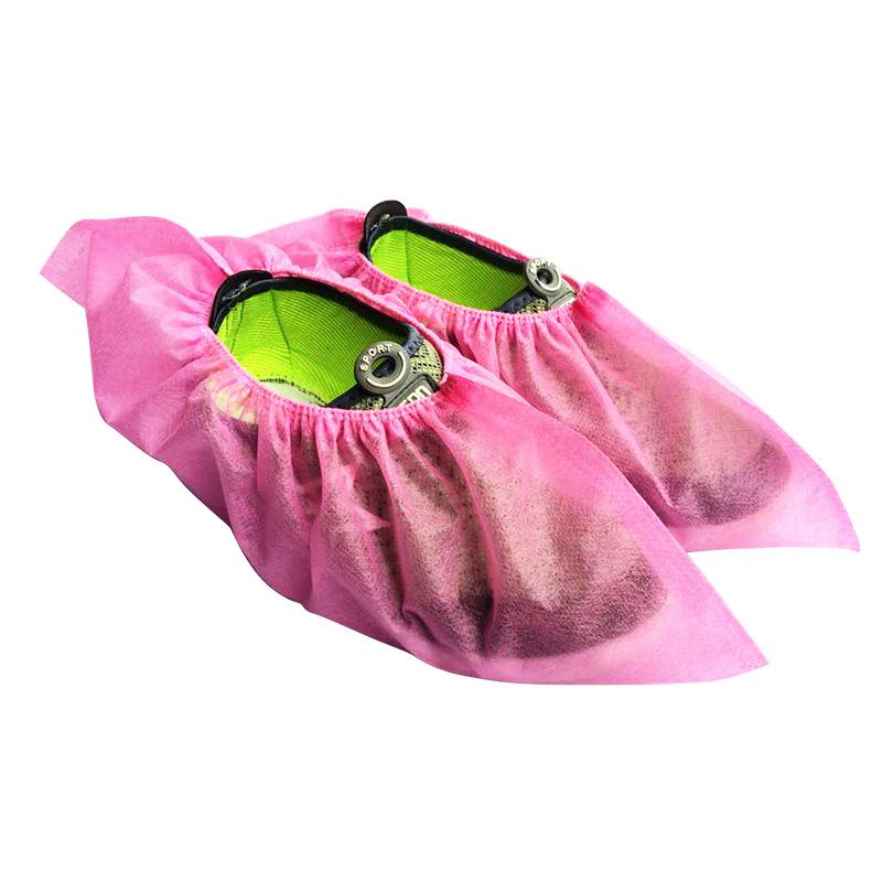 100Pcs Disposable Non-Slip Shoe Covers Thick Nonwoven Arctic-Proof Degradable for Home Hospital Visits Banya Sauna Protection